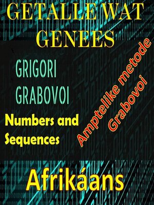 cover image of GETALLE WAT GENEES GREGORI GRABOVOI AMPTELIKE METODE